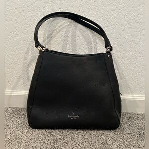 Kate Spade Leila Medium Triple Compartment Shoulder — Black — like new!